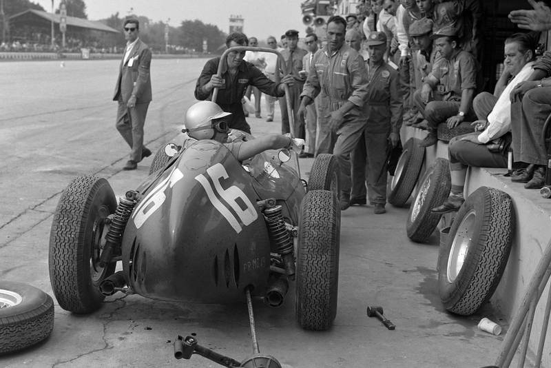 Mairesse's Ferrari pays a visit to the pits