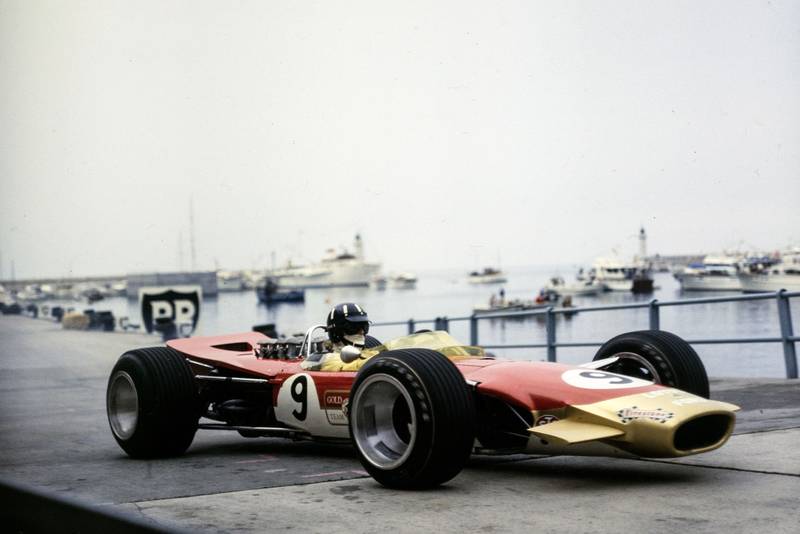 Graham Hill, Lotus 49B Ford.