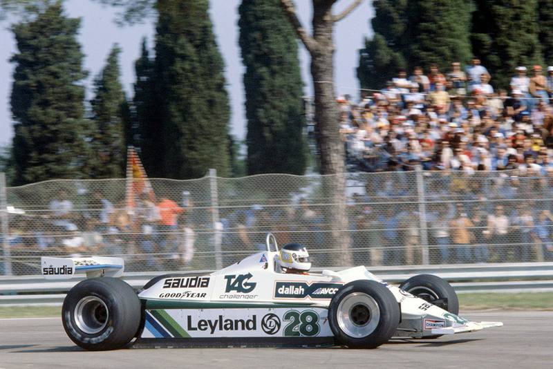 Carlos Reutemann in his Williams FW07B-Ford Cosworth.