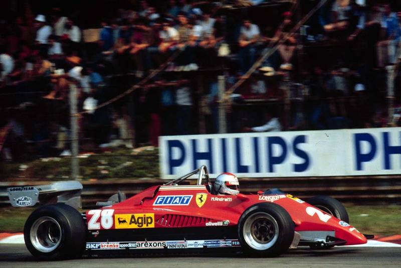 Mario Andretti finishes 3rd in the Ferrari in his pen-ultimate Formula 1 race.
