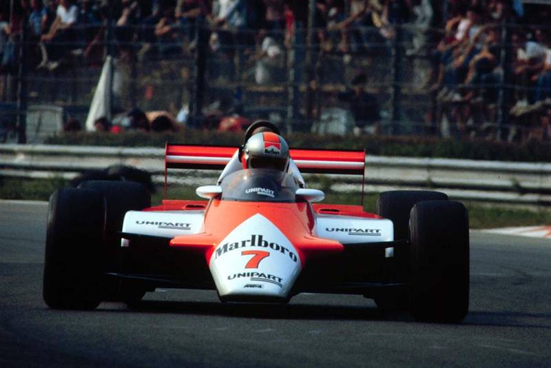 John Watson finishes 4th in the McLaren Ford.