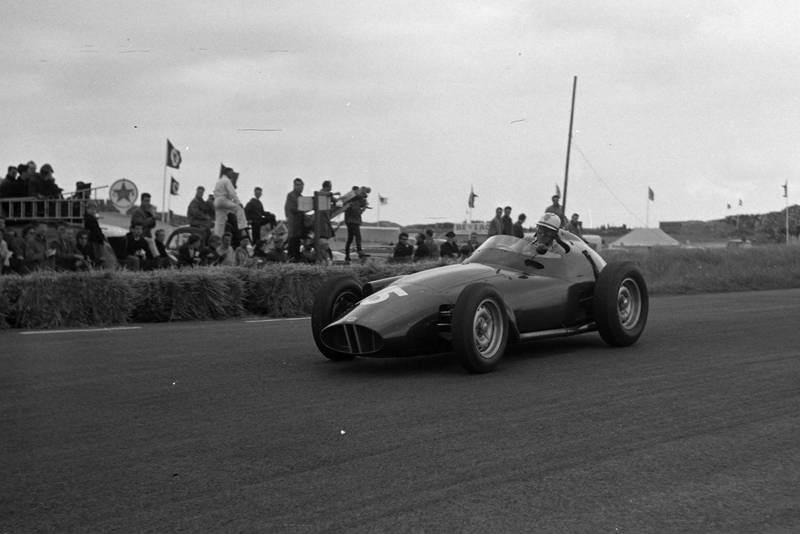 Harry Schell driving his BRM P25.