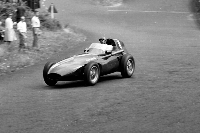 Tony Brooks driving his Vanwall.