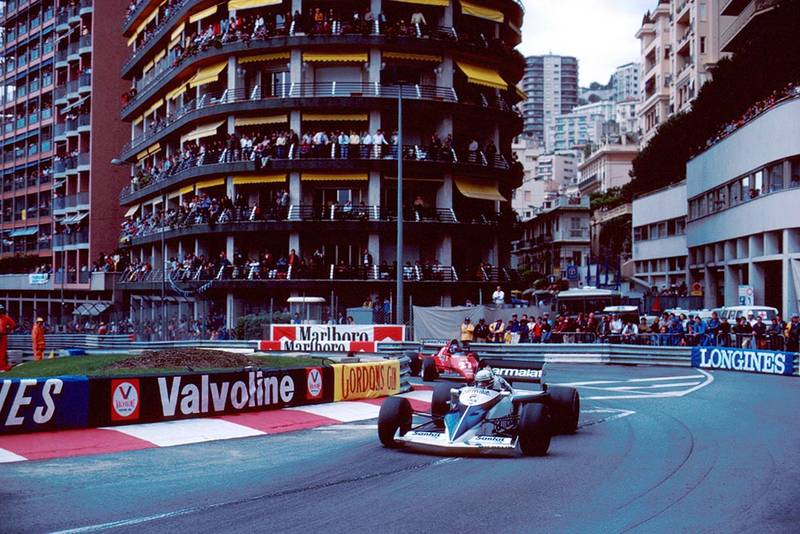 Riccardo Patrese leads Patrick Tambay.