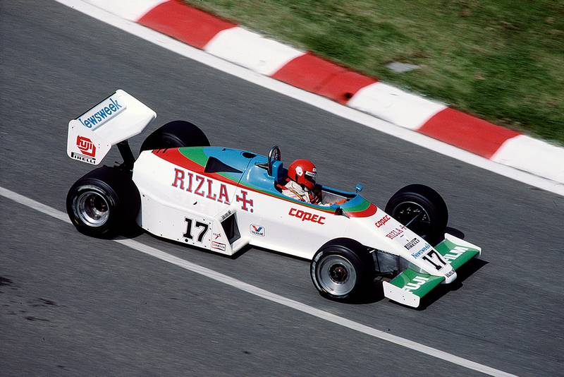 Eliseo Salazar in a Ram March 01 Ford.