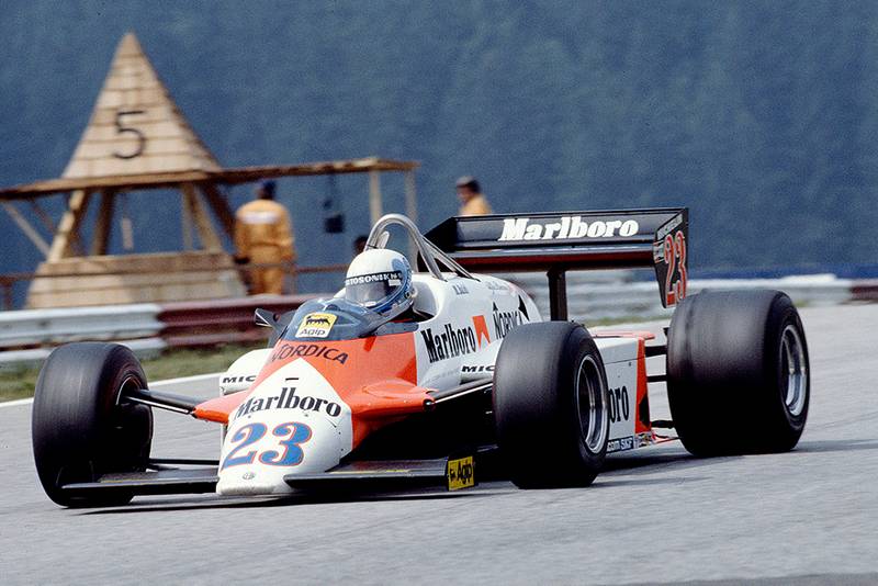 Mauro Baldi in his Alfa Romeo 183T.