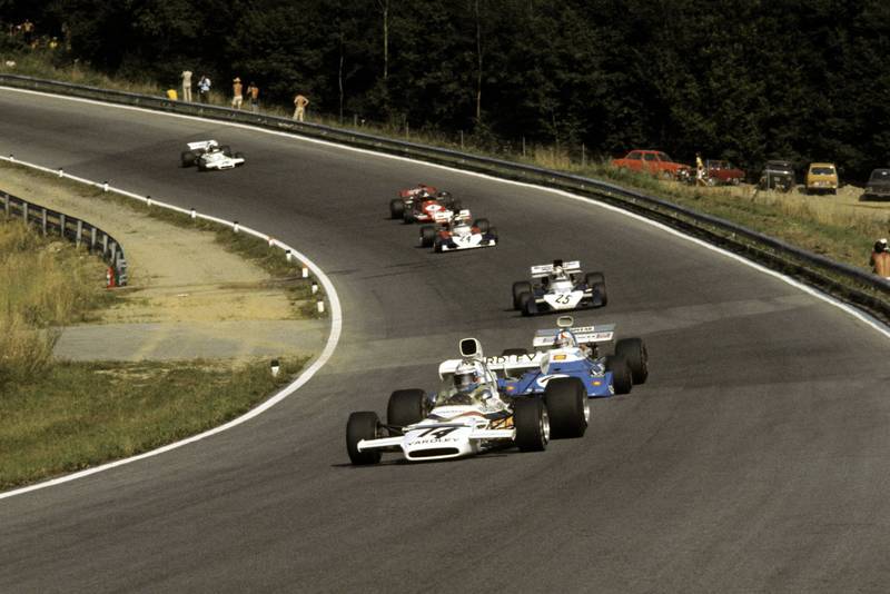 Peter Revson driving for McLaren at the 1972 Austrian Grand Prix.