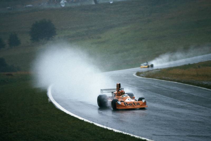 Vittorio Brambilla in his March at the 1975 Osterriechring