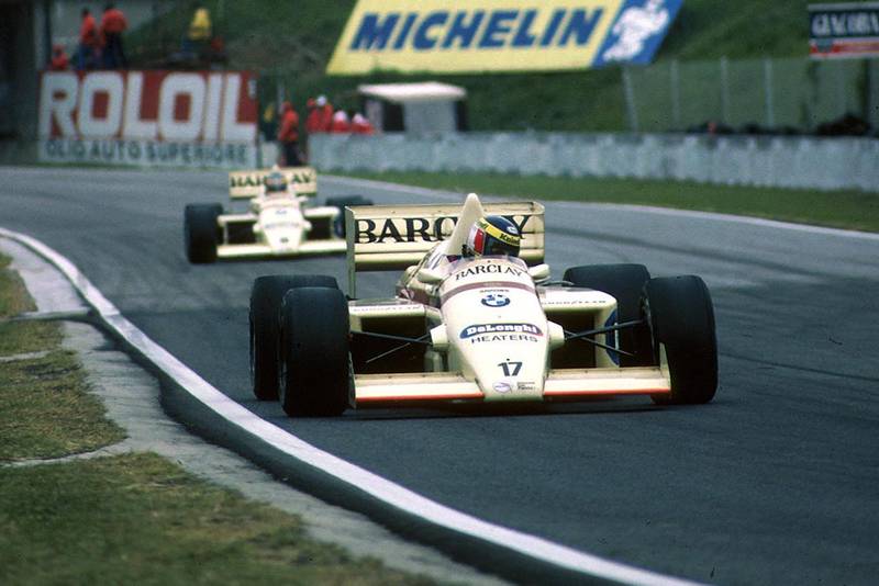 Gerhard Berger at the wheel of his Arrows A8.