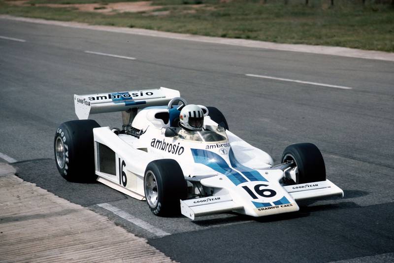Tom Pryce (Shadow) at the 1977 South African Gran Prix, Kyalami.