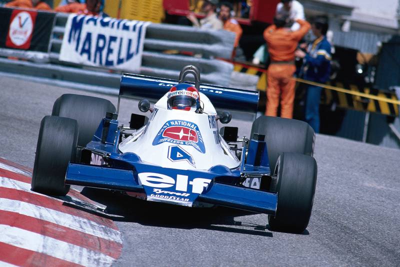 Patrick Depailler (Tyrrell) driving at the 1978 Monaco Grand Prix.