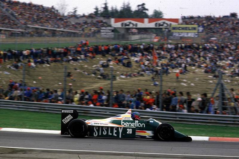 Benetton driver Gerhard Berger.