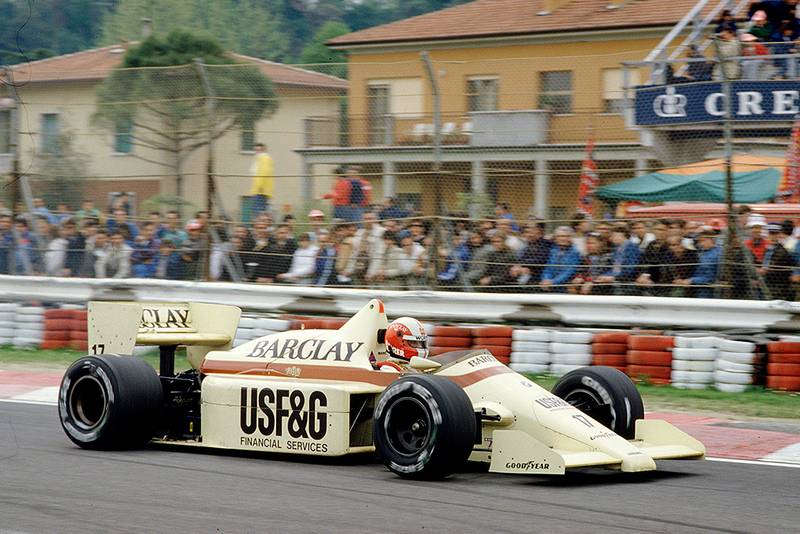 Marc Surer in his Arrows A8 BMW.