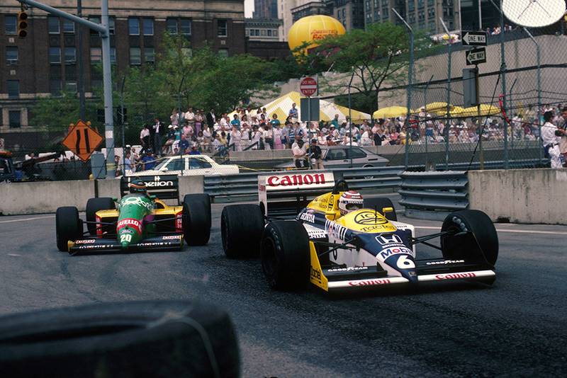 Nelson Piquet in his Williams FW11B.