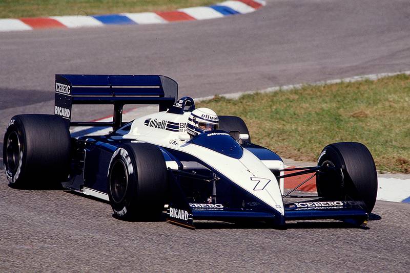 Riccardo Patrese driving his Brabham BT56 BMW.