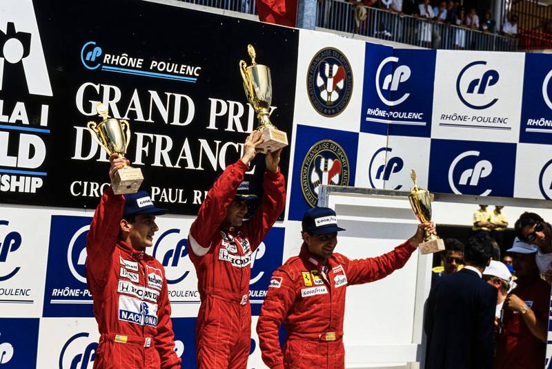 1988 FRA GP podium