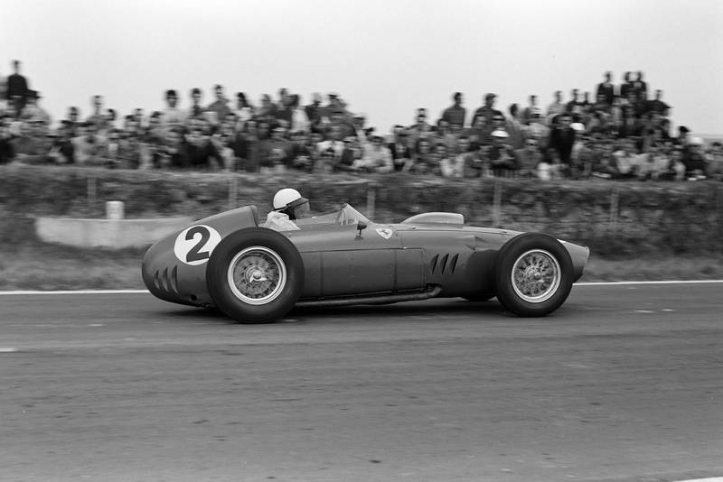 Phill Hill managed to get his Ferrari second on the grid