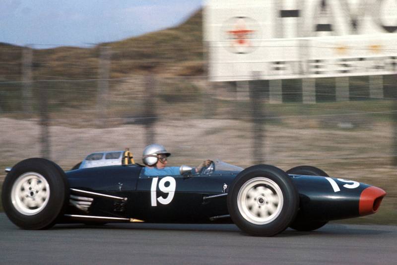 Surtees impressed in the Lola Mk4, matching Ferrari's Phil Hill