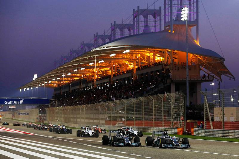 Mercedes lead the way from the starting grid of 2014 Bahrain GP