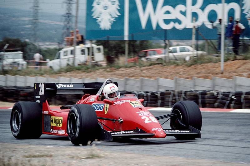 Rene Arnoux Irving a Ferrari 126C4.