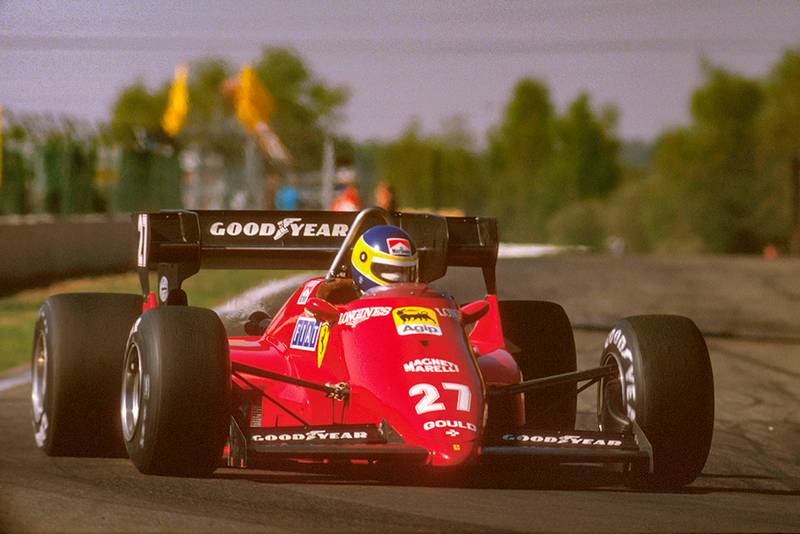 Michele Alboreto in his Ferrari 126C4.