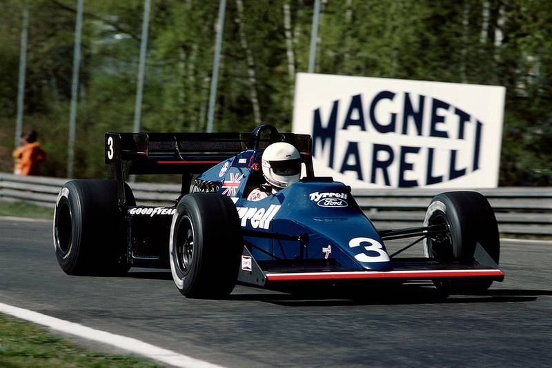 Martin Brundle in a Tyrrell 012 Ford.