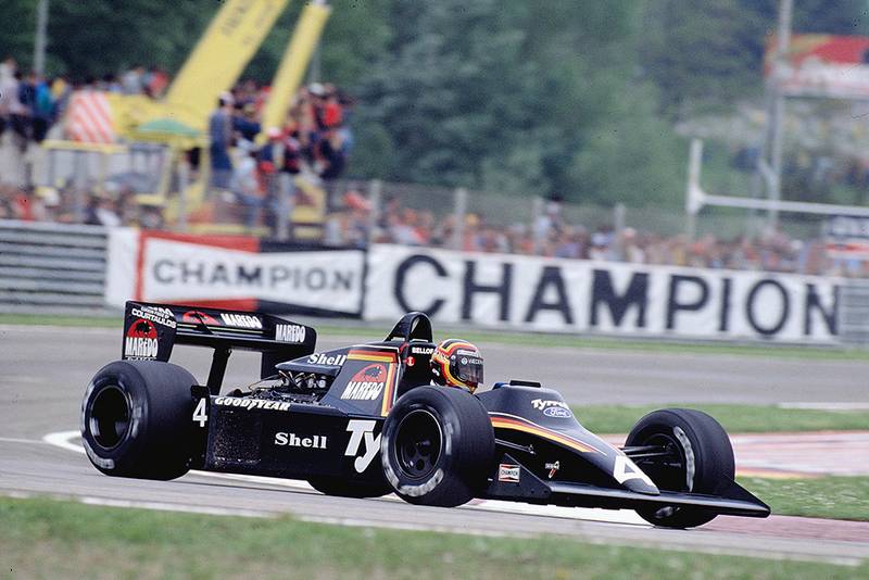 Stefan Bellof in his Tyrrell 012 Ford.