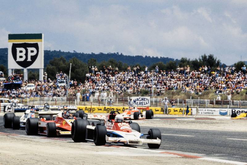 Rene Arnoux driving for McLaren at the 1978 French Grand Prix, Paul Ricard.