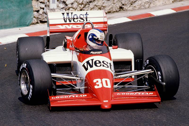 Jonathan Palmer in his Zakspeed 841.