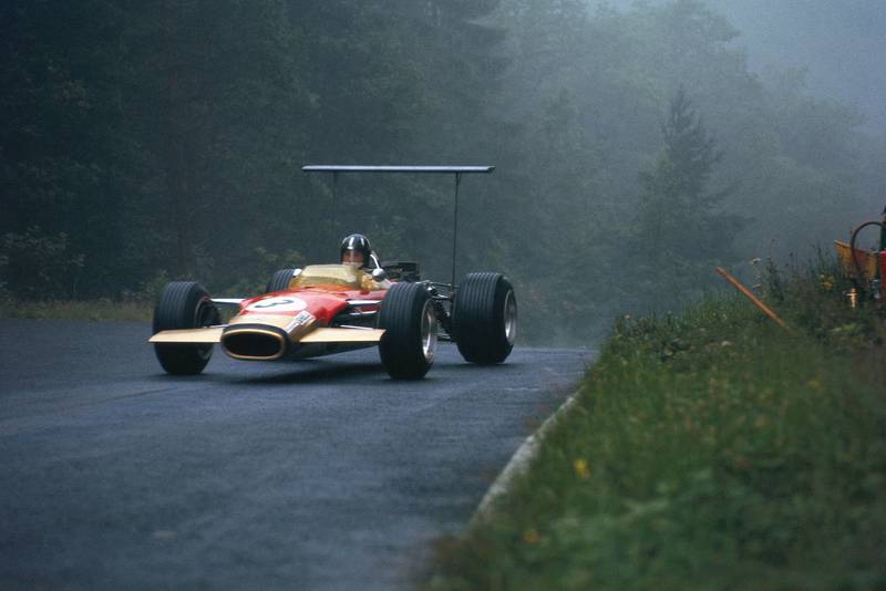 Graham Hill, Lotus 49B Ford.