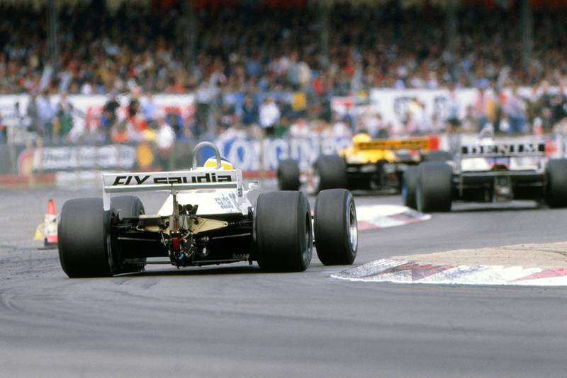 Carlos Reutemann, Williams FW07C, finished second.