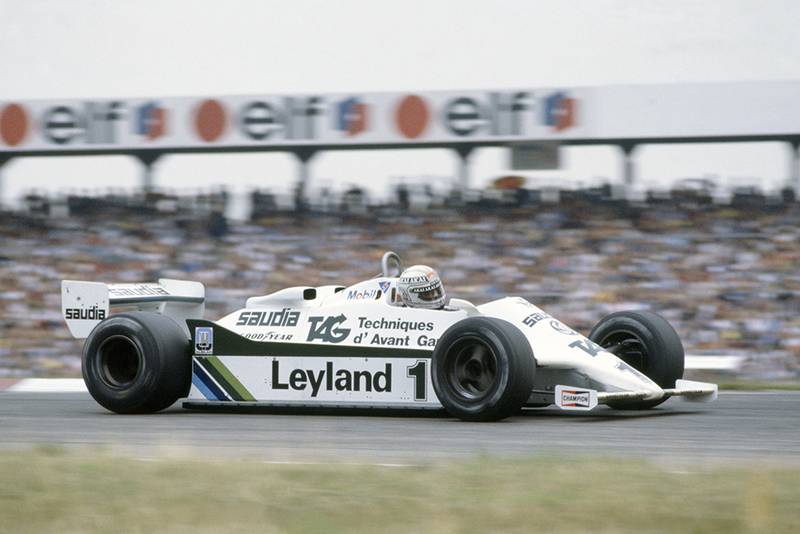 Alan Jones in his Williams FW07C-Ford Cosworth.