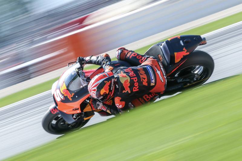 Johan Zarco on the KTM during the 2019 Austrian MotoGP race