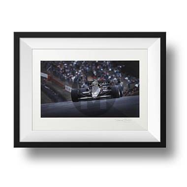Product image for Ayrton Senna - Lotus - 1986 | signed Steve Theodorou | Limited Edition print