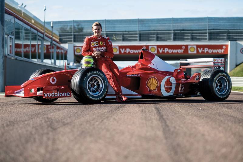 Video: Mick Schumacher drives dad’s 2002 F1 championship-winning Ferrari