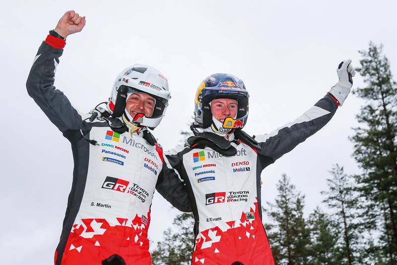 Toyota Evans win WRC rally