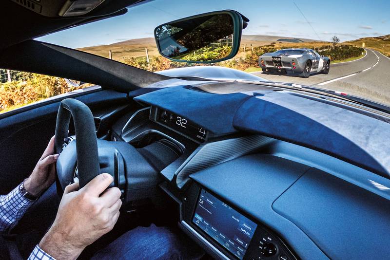 Ford GT interior driving