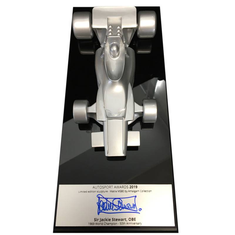 Product image for Jackie Stewart - Tyrrell - MS80 | Awards Table Centre 2019 | signed Jackie Stewart