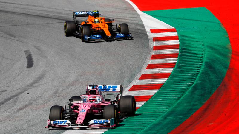 2020 Austrian GP, Norris and Perez