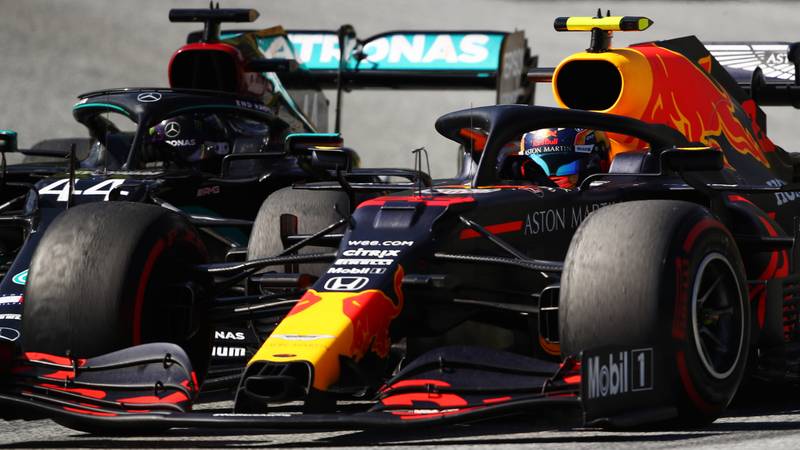 Alex Albon, Lewis Hamilton, 2020 Austrian GP