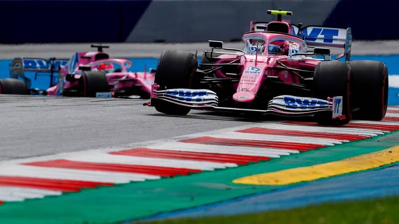Lance Stroll, Sergio Perez, 2020 Styrian GP