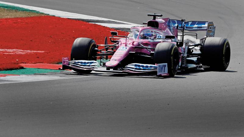 Nico Hulkenberg in the Racing Point at Silverstone for the 2020 F1 British Grand Prix