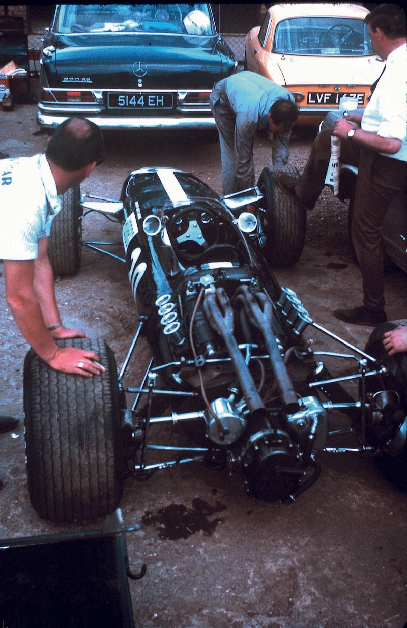 David Hobbs' BRM at Silverstone in 1967