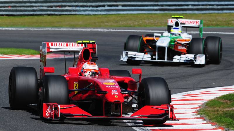 Kimi Raikkonen, Giancarlo Fisichella, 2009 Belgian GP