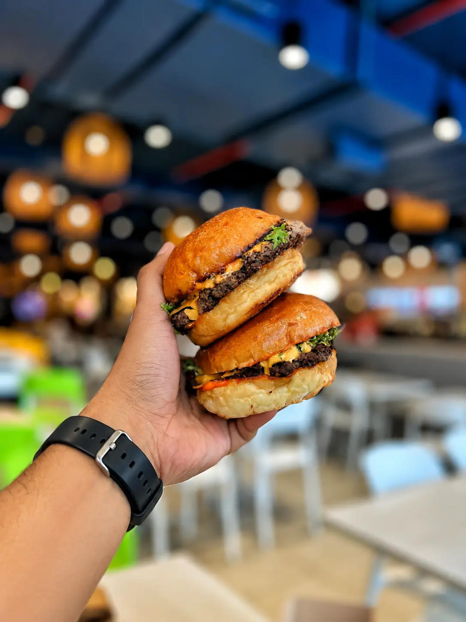 Lamb Burger at Louis Burger