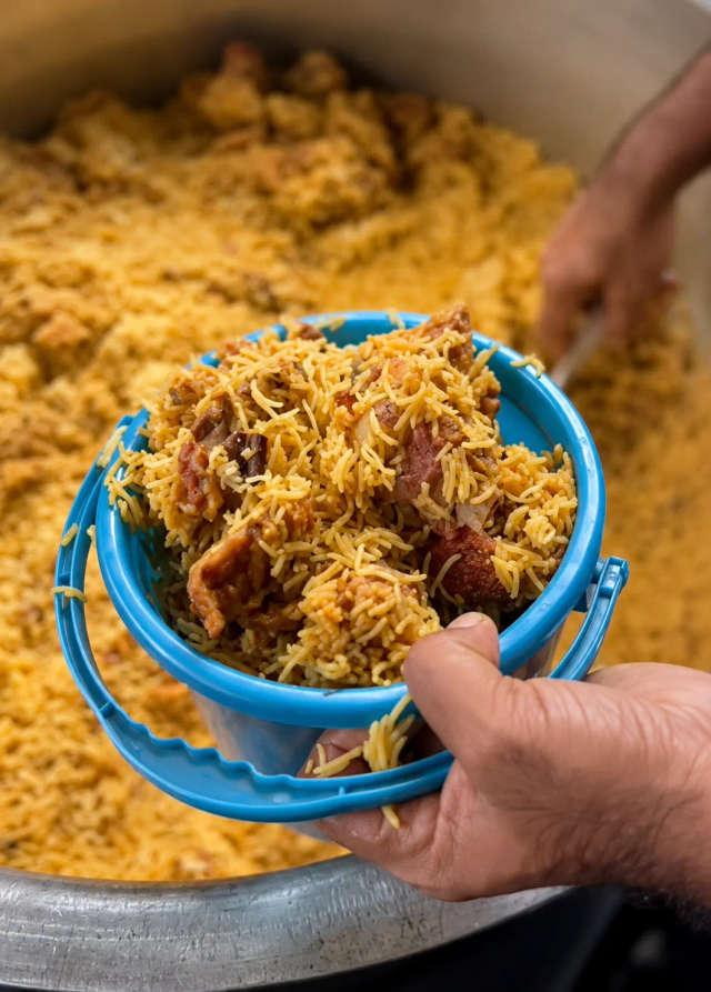 Mutton Biryani at Hajiyar Biryani
