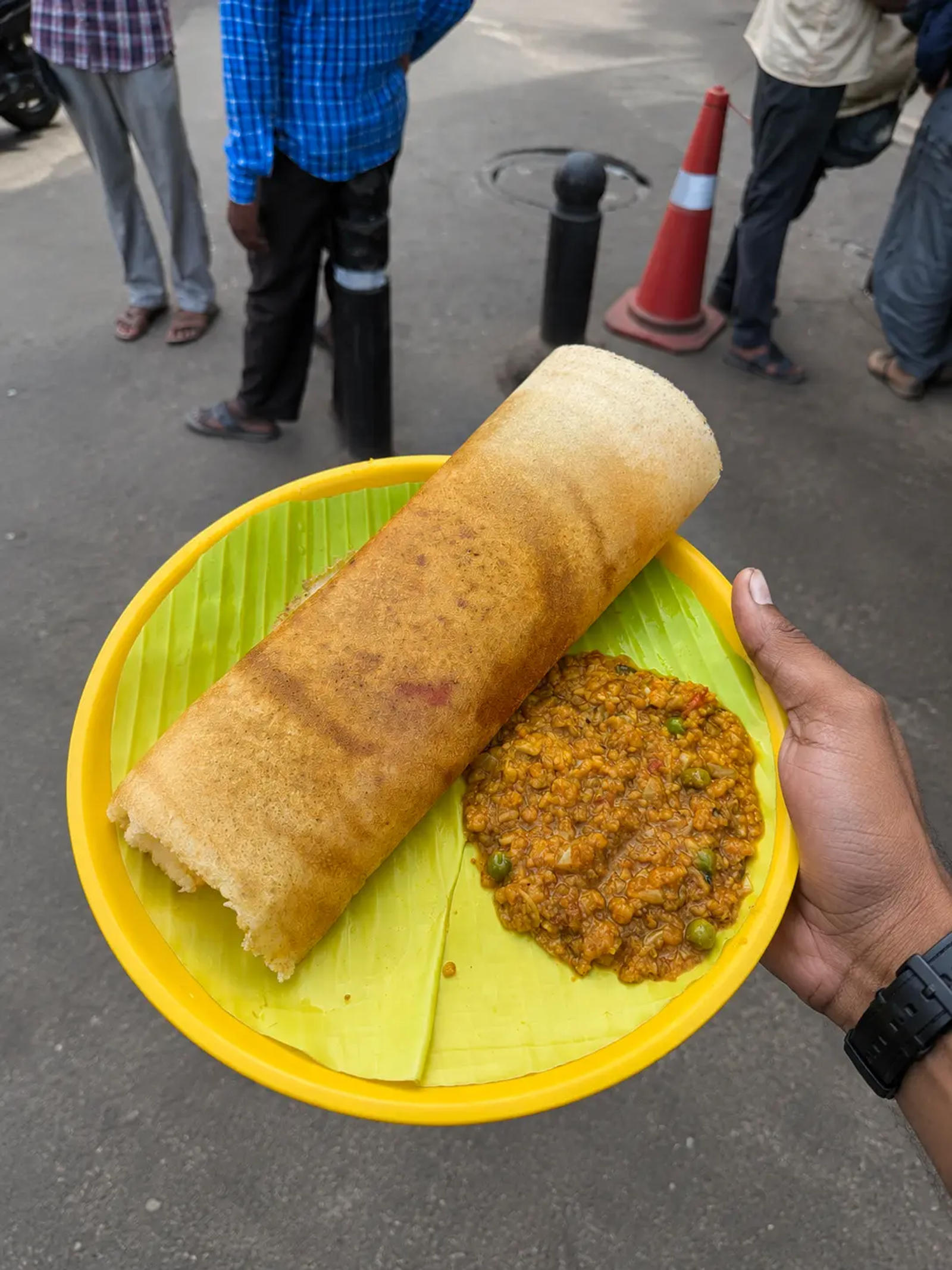 Butter Podi Dosa at Karthick Tiffin Center