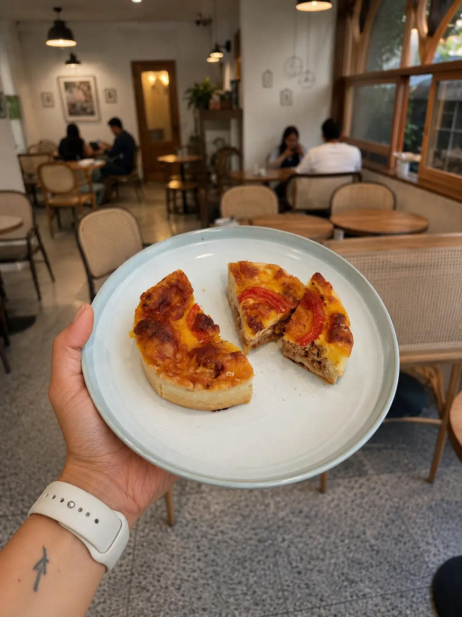 Quiche at Tryst Cafe