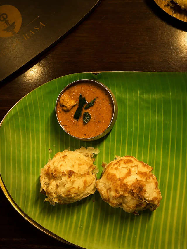 Bun Parotta and Meen Manga Curry at Savya Rasa