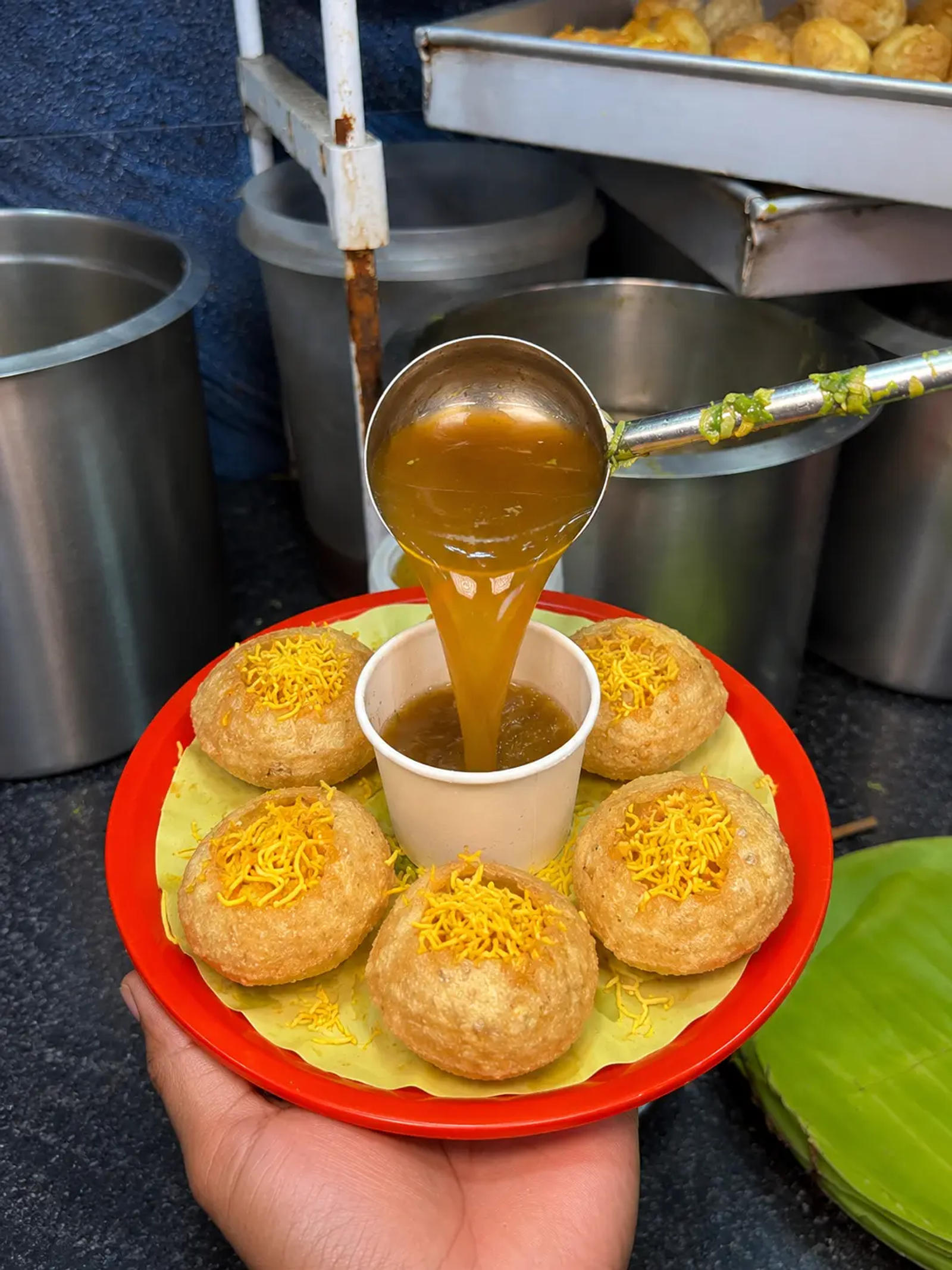 Pani Puri at Shankar Chaat Bandhar